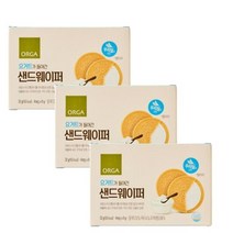 올가 사무실간식 탕비실 어린이집 영양간식 주전부리 군것질 요거트가 들어간 샌드웨이퍼 32g, 3개