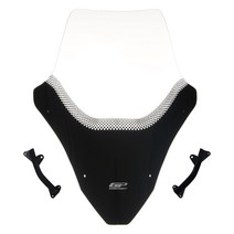 오토바이 윈드 스크린 보조 실드 가드 gp kompozit honda pcx 125-150 2021-2022 호환 스포츠 앞 유리 투명 연기, 검은색