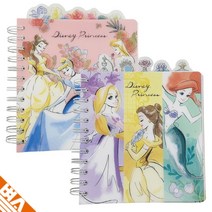 디즈니 공주 스프링 노트 초등 여아 일기장 공책, A타입