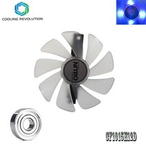 95mm CF1015H12D DC12V 쿨러 팬 교체 사파이어 니트로 RX480 8G RX 470 4G GDDR5 RX570 / D5 RX580 OC, Blue LED