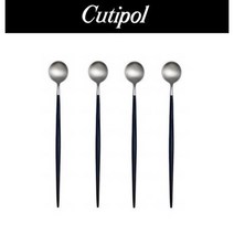 큐티폴 고아 블랙 롱드링크 스푼 4P, 단품없음