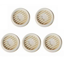 거실 꽃 화분 5pcs 내구성 원예 라운드 플라스틱 분재 홀더 기본 재배자 드립 트레이, 화이트-엘, White-L