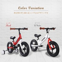 세살 네살 다섯살 보조바퀴 자전거 12인치, 화이트