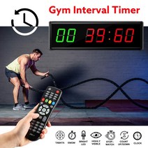 복싱타임벨 복싱타이머 주싯수 크로스핏 체육관1.5 GYM Crossfit Timer LED 간격 타이머 훈련 시간 및 휴식, 01 EU Plug