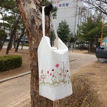 자수원단 걸이형 티슈케이스, 달콤한사랑