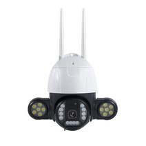 아파트현관cctv 코멕스인터폰 도어락V380 Pro 5MP 플러드 라이트 모션 추적 감시 IP 카메라 무선 보안 야, 01 EU 플러그_01 4mm