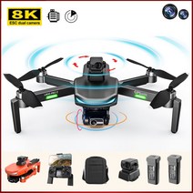 TXD 8K 접이식 드론 듀얼카메라 3 축 운대 360도 레이저 장애물 회피 L800 PRO, 오렌지색