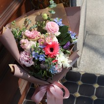 [피오니페페] 연한핑크빛 파스텔톤 꽃다발 -벚꽃꽃다발 커플선물