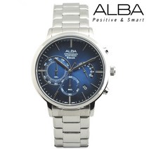 [ALBA] 세이코 알바 50M 방수 크로노그라프 남성 손목시계 AT3F27X1