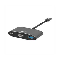 PQI 3포트 USB 타입 C 멀티 허브 컨버터, 선택없음