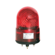 케이지오토 LED 회전 경광등 KG-TLV2 KG-TLBV2 (일반 볼트 취부형) AC타입, KG-TLBV12(부져형), 황색, 1개