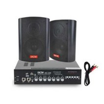 매장용 앰프 DSA-220D + 스피커 블랙 DS-520 200W 2p