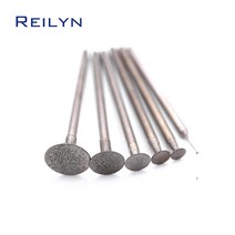 Emergy-다이아몬드 연마 버 K 타입 치아 그라인딩 비트 다이그라인더/드레멜/로타리 공구용 헤드, 0.8mm, 36 pcs