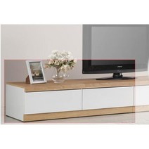 1단 1200 40인치 티비다이 거실장 서랍 수납 30평형대 가성비 가구 TV 혼수, 블랙화이트