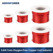 조합스피커 1Pcs 코일 인덕터 0.7mm 0.1-2.0MH DIY 스피커 크로스 오버 무산소 구리 주파수 분배기 공기 코, 18 0.7mm 1.8MH