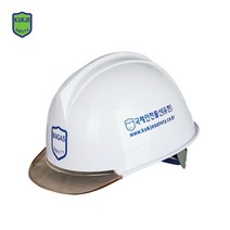 투구형 안전모 투명창 건설현장 헬멧 인쇄가능, 투구형 투명창 황색, 1개