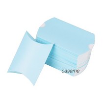 옥수수완충제 종이완충제 친환경포장지 10/20/30Pcs 다채로운 베개 사탕 상자 크래프트 종이 크리스마스 선, 02 Light blue_03 30 pcs