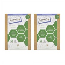 beeskin 비 스킨 비즈 왁스 허니 밀랍 랩 클로즈 Beeswax cloths 2개입 2팩, 1세트