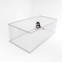 독톡 강아지 울타리 애견 펜스, 옵션03, 그레이, 화이트