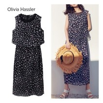 [올리비아하슬러] 플라워 쉬폰 롱 원피스_OH0MOP208