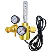 이산화탄소 가열 감압기 듀얼 게이지 용접 용접기용 조절기, CO2 레귤레이터, 36V
