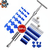 차찌그러짐복원 랩토라이너 글루텐트 차찌그러짐 auto paintless dent repair tool with slide hammer t bar dent puller for, 세트 1-30pcs