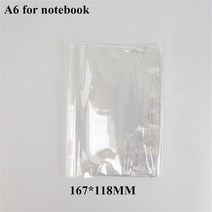 북 파우치 커버 A6 A5 노트북용 PVC 투명 보호 슬리브 방수 저널 플래너 다이어리 사무용품, 03 C