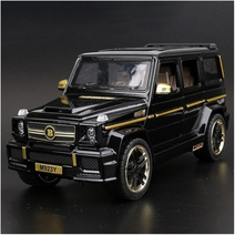 XLG 메르세데스 벤츠 지바겐 G65 AMG 1대24 자동차 피규어 모형 합금 다이캐스트 피규어 성인용HIT No.7 G63, 1.블랙골드