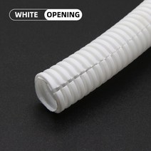 PP 절연 주름관 와이어 호스 스레딩 플라스틱 보호 슬리브 1 m 5m 10m 75mm345mm, 40.White Open - AD 25 x ID 20m