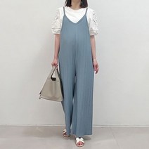 미즈큐즈 / 플리츠 점프슈트 국내제작 빅사이즈 88사이즈 임부복