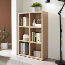 [데코라인] 하리 3단 800책장, 색상:네추럴