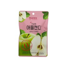 피코크 무설탕 애플 캔디 40g 5개