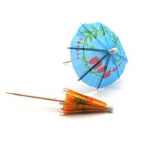 꽃모양 파라솔가니쉬 장식 칵테일 샌드위치 꼬치