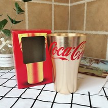코카콜라 머그컵 알루미늄컵 메탈컵 400ml 물컵 음료수컵 레스토랑 카페, -개, B