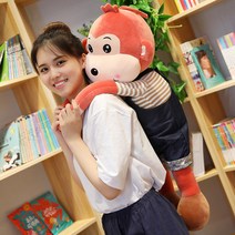 긴팔 원숭이 인형 동물 생일선물 긴다리 아기 원숭이 봉제 키즈 고양이 선물 장난감 캐릭터 인형 돼지, 옵션01, 70cm