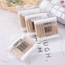 귀파개 100 2000 즈 더블 헤드 면봉 일회용 코튼 서명함 메이크업 청결 나무봉 솜덩이 3381596849, 022 면봉 (5가방 )500 즈