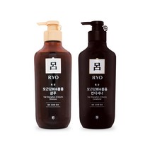 려 흑운 모근강화 볼륨케어 샴푸+컨디셔너 린스 550ml 단품세트