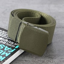 군인 밀리터리 가볍고 질긴 나일론 버클 벨트 녹색 심플 군용 공수 여성