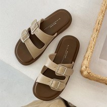 여성 여름 버켄 슬리퍼 캐주얼 여자 버클샌들 플랫