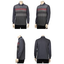 50대 보카시 골프웨어상의 긴팔카라티 남성다운 40대