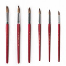 화홍 수채화붓 771 환붓 6본-2-12호 -30949 _ 301998EA, 본상품선택, 본상품선택