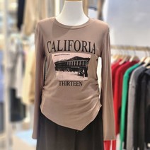 밸리걸 레터링 쫀득 언발 티셔츠_482201/평촌점