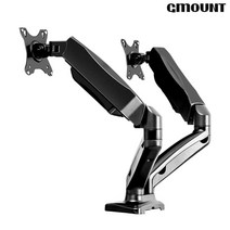 GMOUNT 클램프형 듀얼 모니터암 최대 32형 GMT AG-02