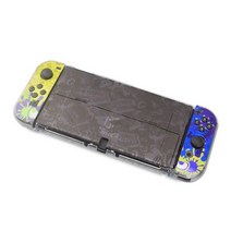 Splatoon 3 케이스 닌텐도 스위치 호환 Oled 스킨 하드 쉘 도킹 가능 커버 유리 스크린 필름 4 엄지 스틱 그립 게임 액세서리, oled case5