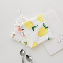 예쁜 패턴 도톰한 6견 거즈 행주 11종 면 가제 요루 주방 행주 키친클로스 핸드타올 그릇 수건, 아네모네