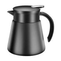 드립주전자 680880ml 이중 벽 진공 플라스크 절연 보온병 우유 차 물 무독성 드롭 히핑, 블랙 880ml