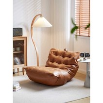 브라운 빈백 싱글 1인소파 바닥 의자 쿠션 대형 핑크, 그레이(대형) 120x80x28