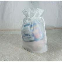 [비닐주머니/복주머니/비치백] 하이시브 복주머니, 반투명(18cm*23cm)