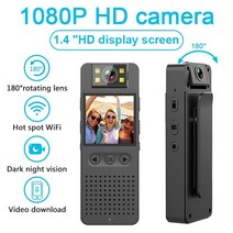 HD 1080P 바디캠 초소형 택배 경찰 소방 휴대용 브이로그 자전거블랙박스 액션캠, Add 64G card, B CS06