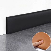 모서리수납장 코너선반 1M 자기 접착 스커트 라인 3D 벽 스티커 두꺼운 충돌 방지 장식 스트립 침실 거실, 04 04_01 thick1.5cm wide 6cm